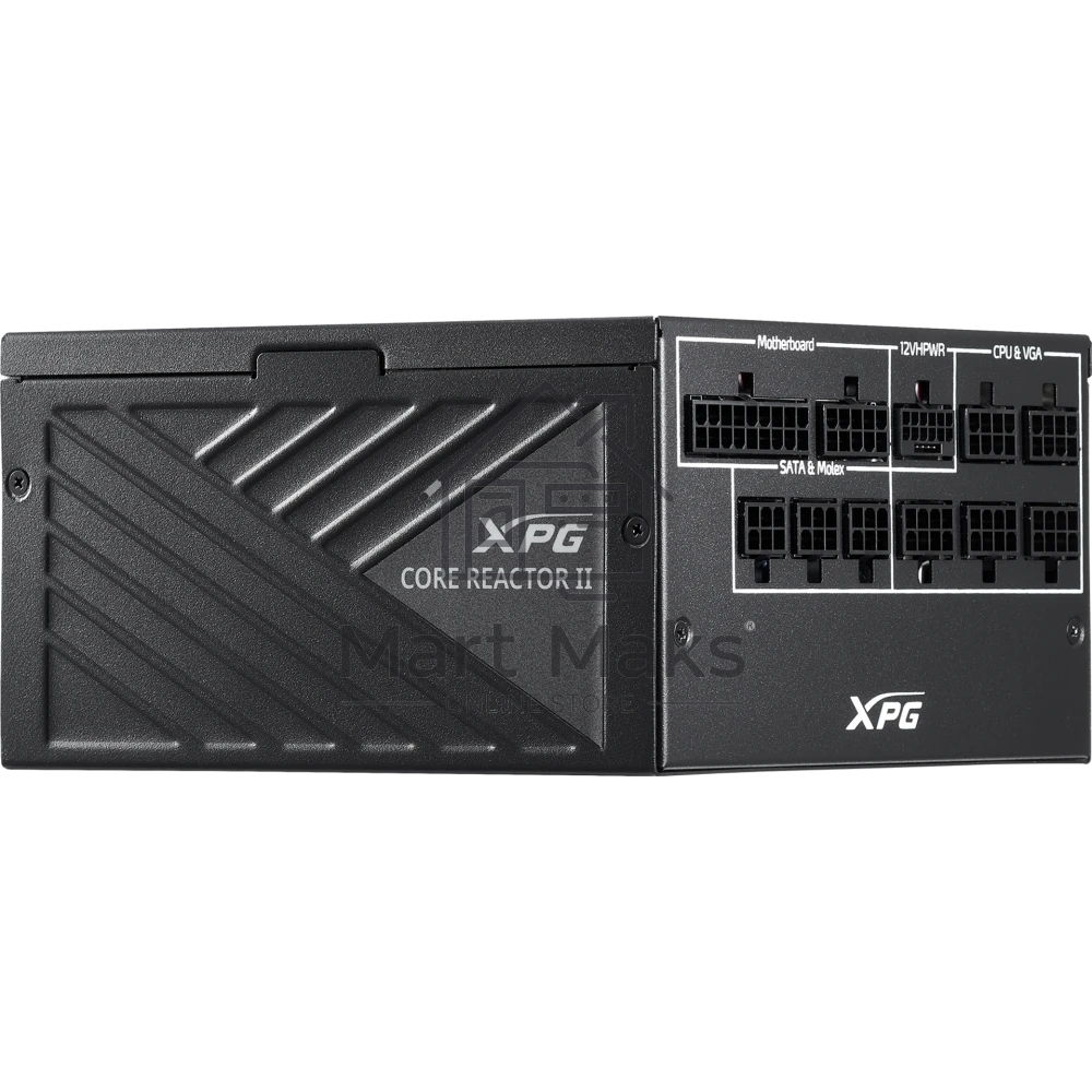 Блок питания ADATA XPG CORE REACTOR II 1200 (COREREACTORII1200G-BKCEU), 1200Вт, 80 PLUS Gold, 135мм, модульный, черный