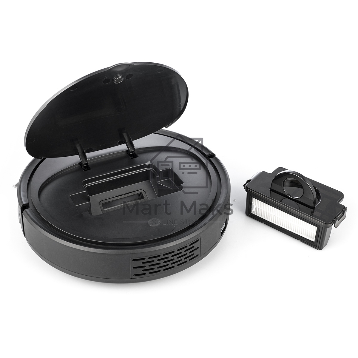 Робот-пылесос Centek CT-2701 черный, 25 Вт, 2000 мAч Li-Ion, уборка сухая/влажная, пылесборник контейнер 0.22 л