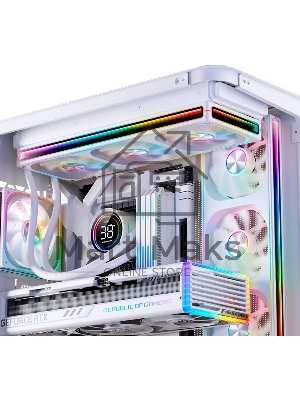 Вентилятор для корпуса JONSBO ZA-120WR Reverse (120x120x28мм, 4-pin PWM, ARGB, 62.4CFM, 37.3dBA, 2400RPM, белый)