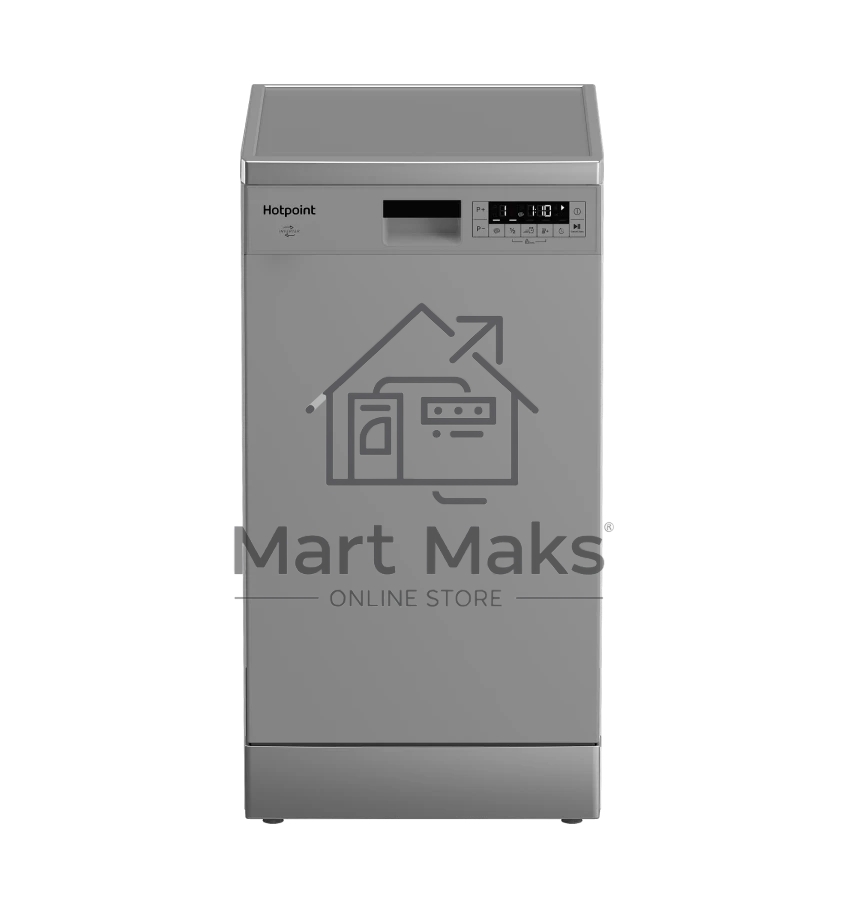 Посудомоечная машина HOTPOINT HFS 1C57 S, серебристый, 44.8 см, 10 компл., 49 дБ, класс A