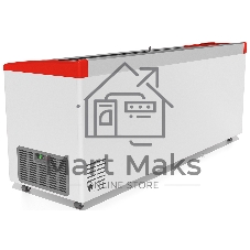 Морозильный ларь FROSTOR GELLAR FG 700 E, белый/красный, 590л, 7 корзин