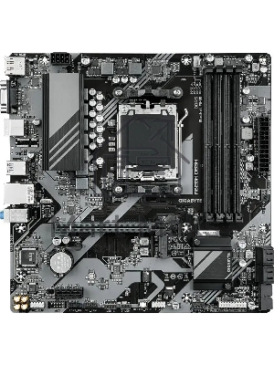 Материнская плата Gigabyte A620M DS3H, Micro-ATX, AM5, AMD A620, 4xDDR5, 4xSATA, 1xM.2, 1xPCI-E 4.0 x16, 1xPCI-E x1, 1xHDMI, 1xDP, 1xVGA, 1x 1Gb LAN, 1xUSB 3.2 Gen 1, 4xUSB 2.0, 3x3.5мм, 7.1, ATX