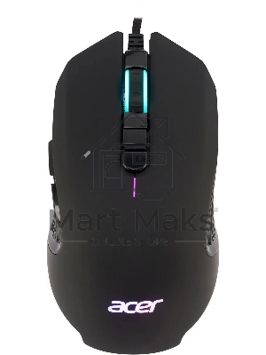 Мышь проводная Acer OMW160 черный, 6400 dpi, USB, кнопки - 8