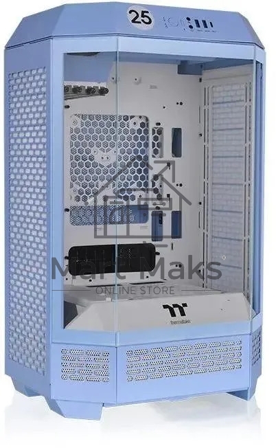 Компьютерный корпус Thermaltake The Tower 300 Hydrangea голубой без БП miniITX 8x120mm 6x140mm 2xUSB3.0 audio bott PSU