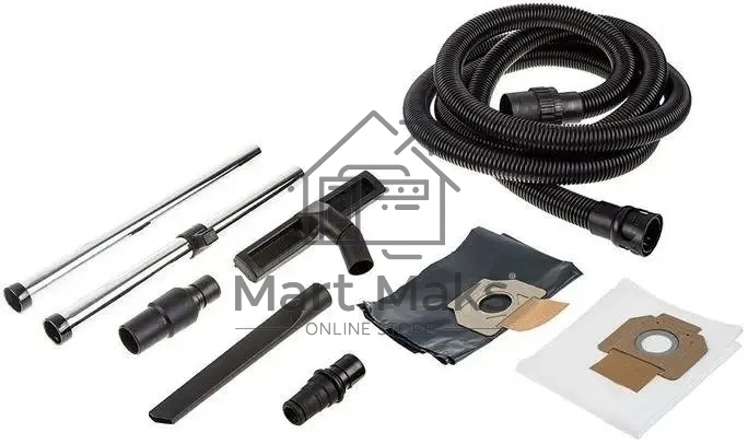 Строительный пылесос Makita VC3012L синий, 1200 Вт, уборка сухая/влажная, пылесборник мешок/контейнер, 30 л