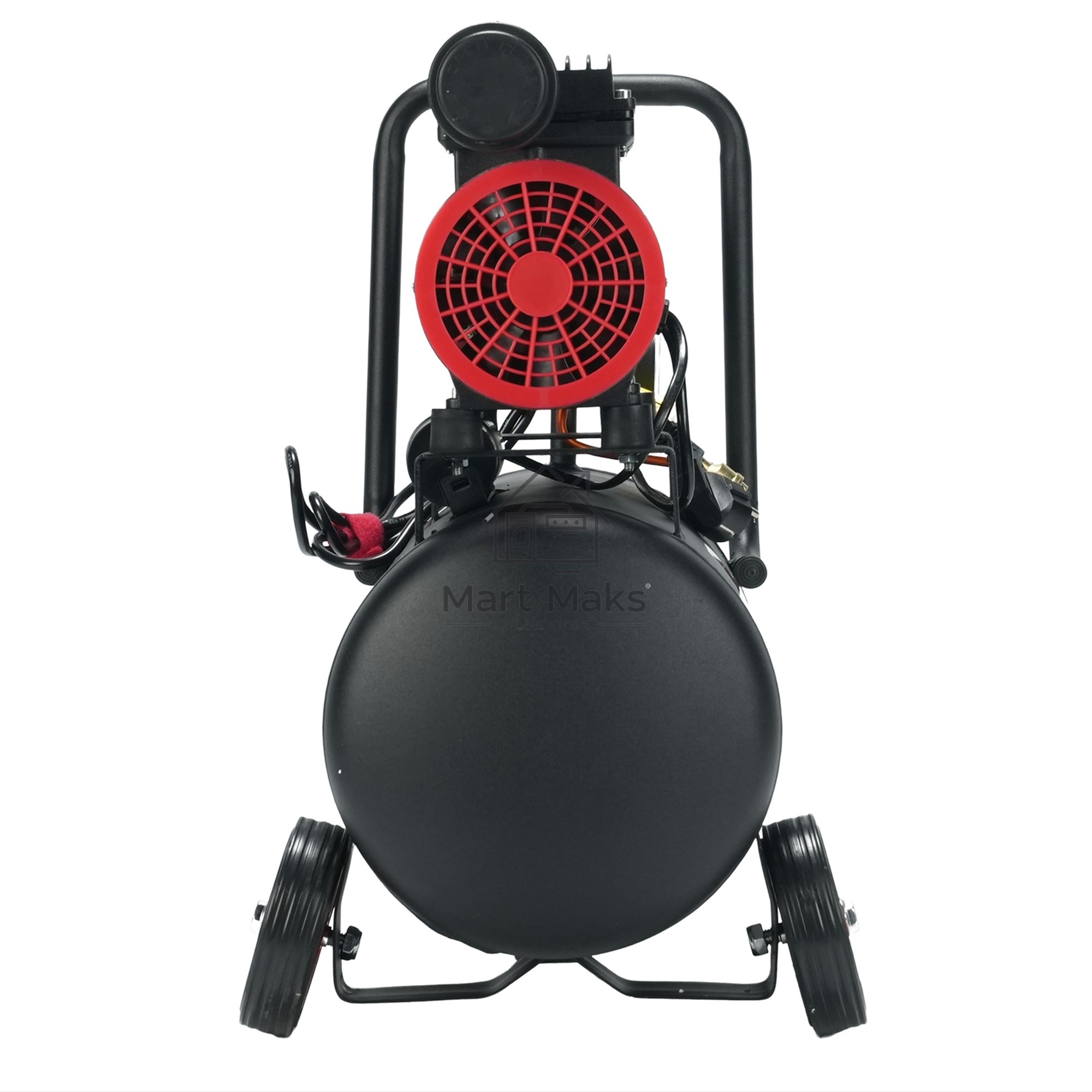 Компрессор поршневой P.I.T. PAC24-C1 безмасляный 110л/мин 24л 600Вт черный/красный