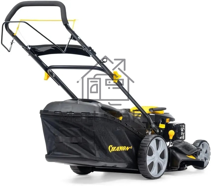 Газонокосилка Champion LM4627 (2,6кВт привод травосб.60л. шир.460мм 25-75мм 31,6кг 3в1)(Газонокосилка самоходная, Объем двигателя 139 см3, вес без травосборника 31,6 кг, Объем топливного бака 1,0 л, Мощность 2,6/3,5 кВт/л.с., объем травосборника 60 л, шир