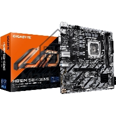 Материнская плата Gigabyte H810M S2H GEN5, LGA 1851, Intel H810, 2xDDR5, 4xSATA, 1xM.2, 1xPCIe 5.0 x16, 1xPCIe x1, 1xVGA, 1xHDMI, 1xDP, 1x1Gb LAN, 4xUSB-A 5Gbps, 2xUSB-A 2.0, 1xPS/2, 3x3.5 мм, 7.1, mATX