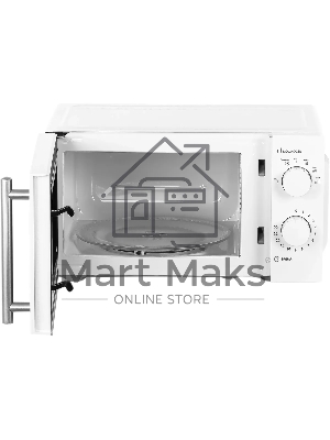 Микроволновая печь Galanz MOS-1706MW белый, 17 л, 700 Вт, переключатели - поворотный механизм