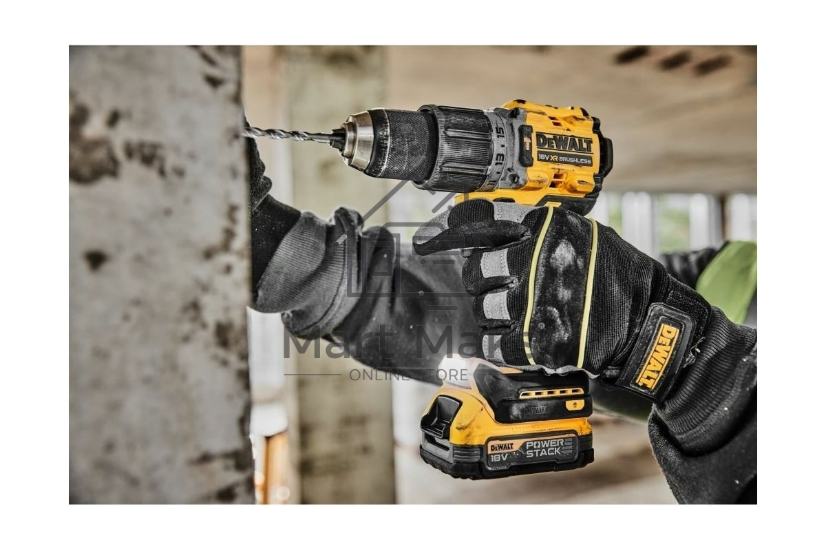 Дрель-шуруповерт DeWalt DCD805P2T-QW, Аккумуляторная, 18В, 2 АКБ, Кейс