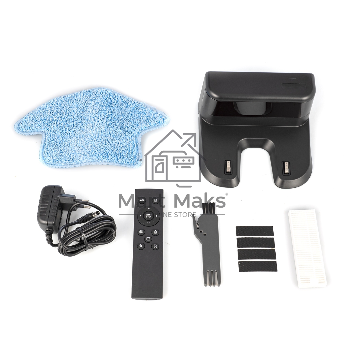 Робот-пылесос Centek CT-2701 черный, 25 Вт, 2000 мAч Li-Ion, уборка сухая/влажная, пылесборник контейнер 0.22 л