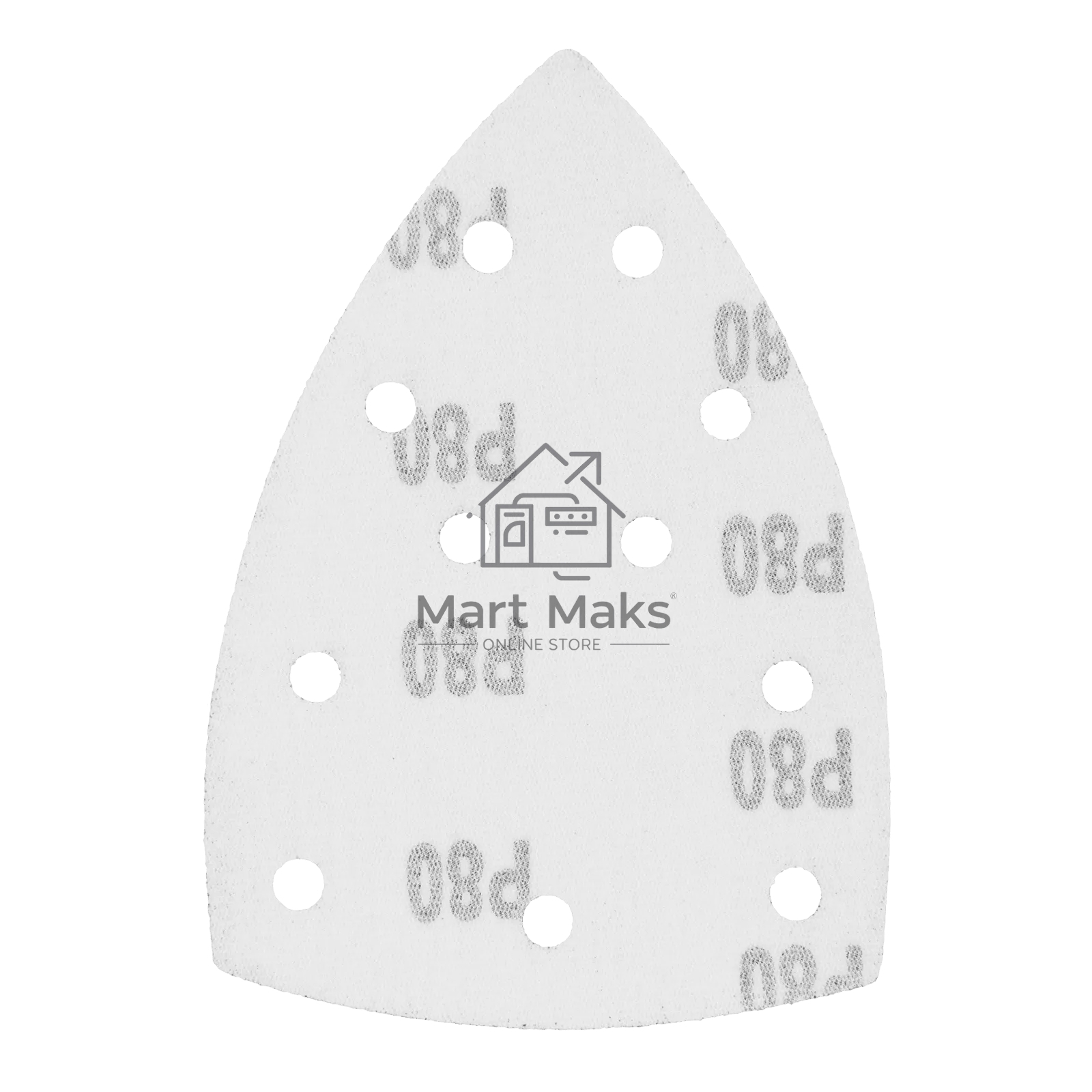 Треугольник абразивный Denzel на ворc. подложке под 