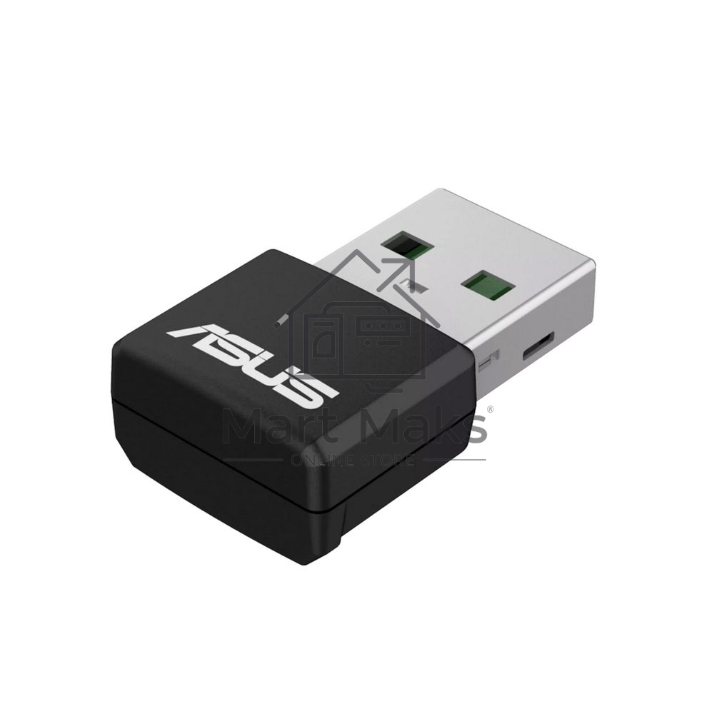 Роутер ASUS USB-AX55 NANO 90IG06X0-MO0B00 WI-FI 802.11ax/ac/a/g/n, 400 + 867 Mbps USB 3.0 Adapter + 2 антенны