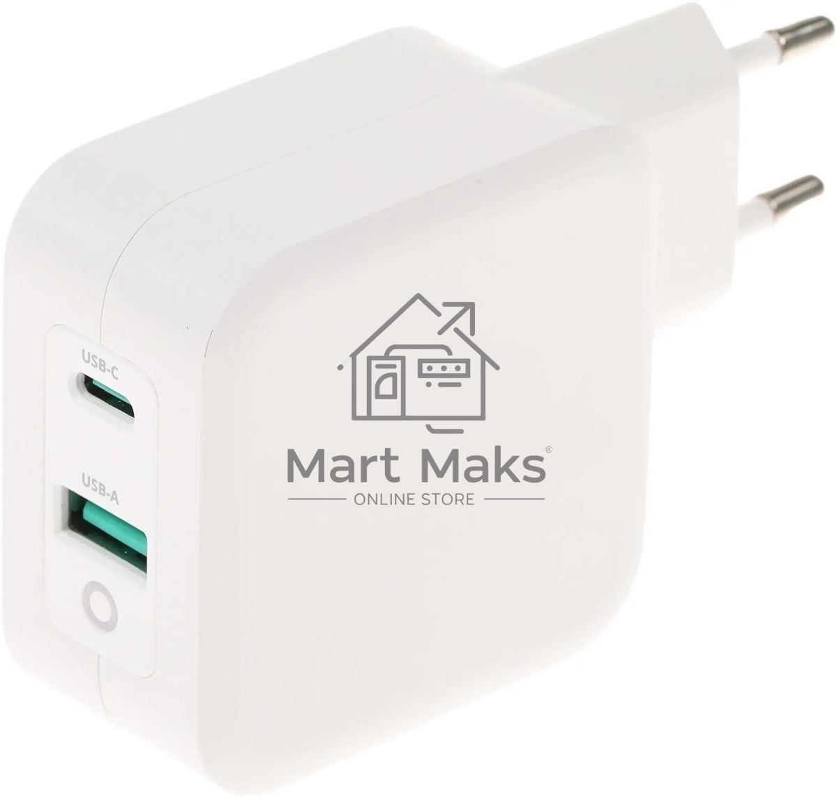 Блок питания TopON TOP-GaN-65W автоматический 65W 5V-20V 3.25A 2xUSB от бытовой электросети LED индикатор