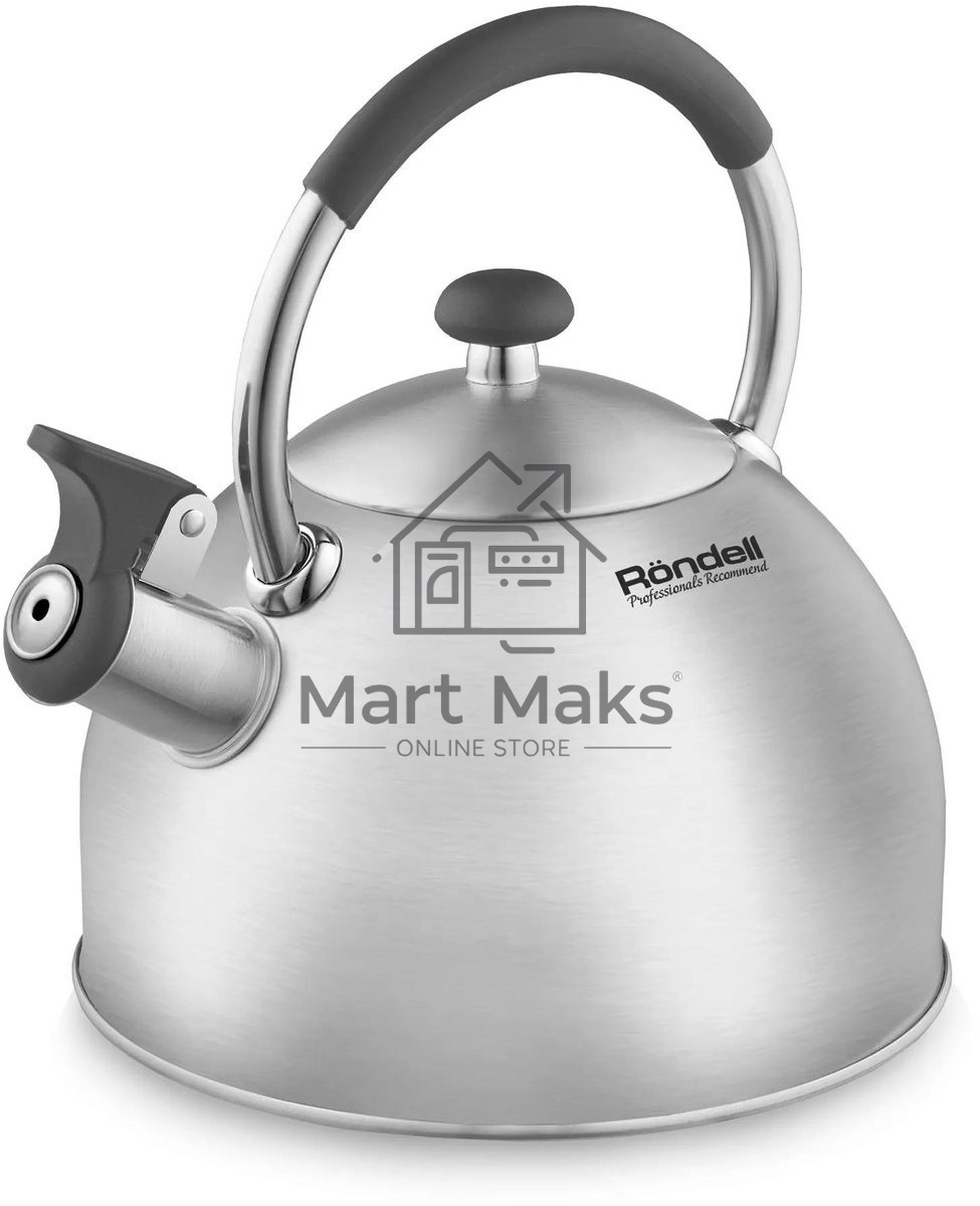 Чайник для плиты металлический Rondell Solo RDS-1608 2.5 л. стальной