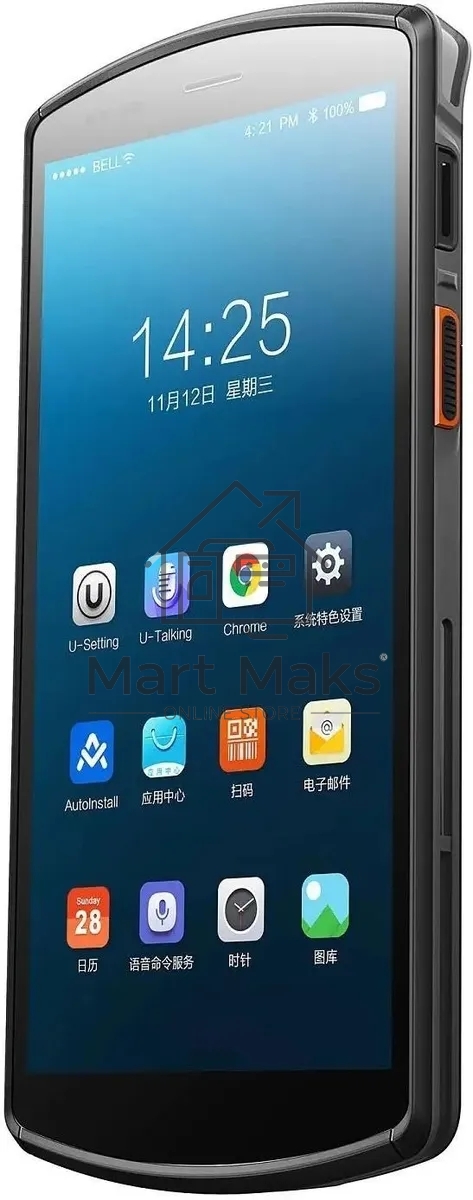 Терминал сбора данных Urovo DT50 (DT50-SU3S11E4F31-M) 2D Image Urovo SE2030, 4/64 ГБ, Android 11, USB, Bluetooth, WiFi, NFC, USB Type-C, MicroSD, Аудио выход, Вход микрофона, SIM, 2G, 3G, 4G, 5.7 