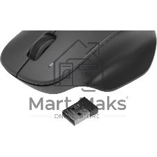 Мышь беспроводная Xiaomi Wireless Mouse Comfort Edition черный, 1200 dpi, радиоканал, USB, кнопки - 3