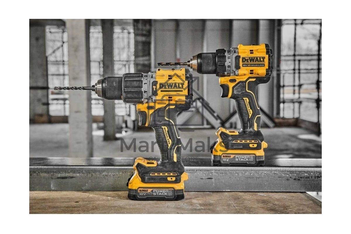 Дрель-шуруповерт DeWalt DCD805P2T-QW, Аккумуляторная, 18В, 2 АКБ, Кейс