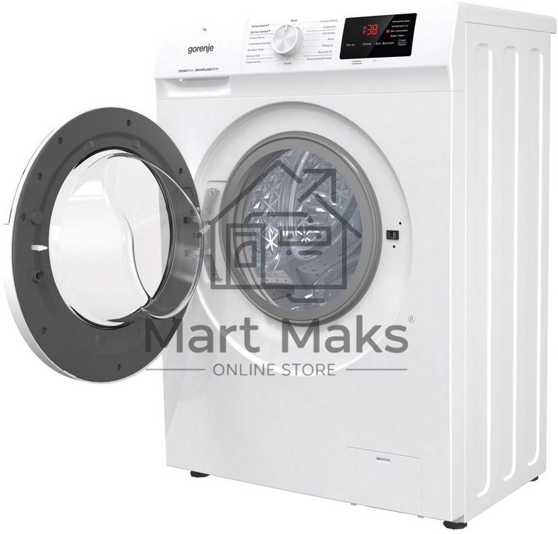 Стиральная машина Gorenje WHE72SFS белый загр. фронтальная макс.: 7 кг 1200об/мин класс: А