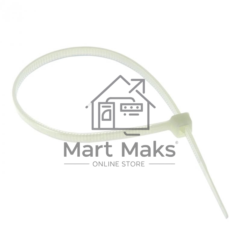 Хомут кабельный 4.8х150 нейл. белый (уп.100шт) EKF plc-c-4.8x150