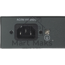 Коммутатор Digma DSP204F-2F-T80, 6×100 Мбит/с, неуправляемый