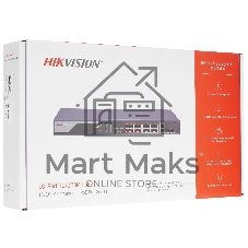 Коммутатор Hikvision DS-3E0318P-E(B), 16×1 Гбит/с PoE + 2×1 Гбит/с, неуправляемый