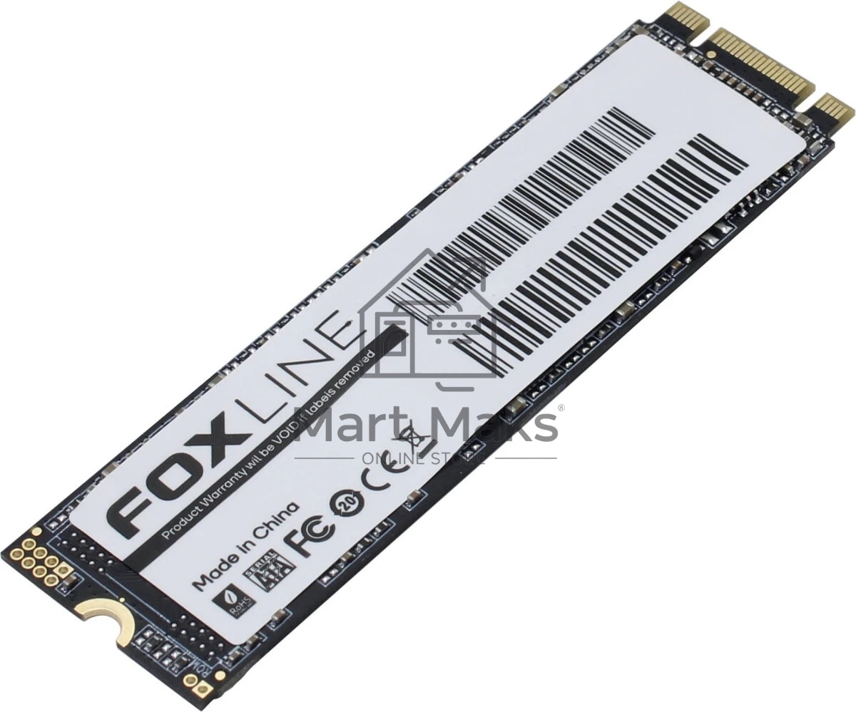 Твердотельный накопитель Foxline SSD X5T, 512GB, M.2(22x80mm), SATA3, 3D TLC, R/W 500/440MB/s, IOPs 60 000/70 000, TBW 300, DWPD 0.8 (2 года) OEM