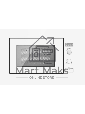 Микроволновая печь встраиваемая Weissgauff HMT-202 белый, 20 л, 700 Вт, переключатели - поворотный механизм/сенсор