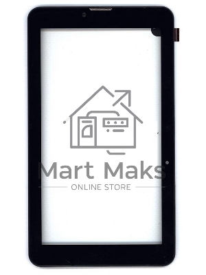 Сенсорное стекло (тачскрин) для Irbis TZ71, черное с рамкой