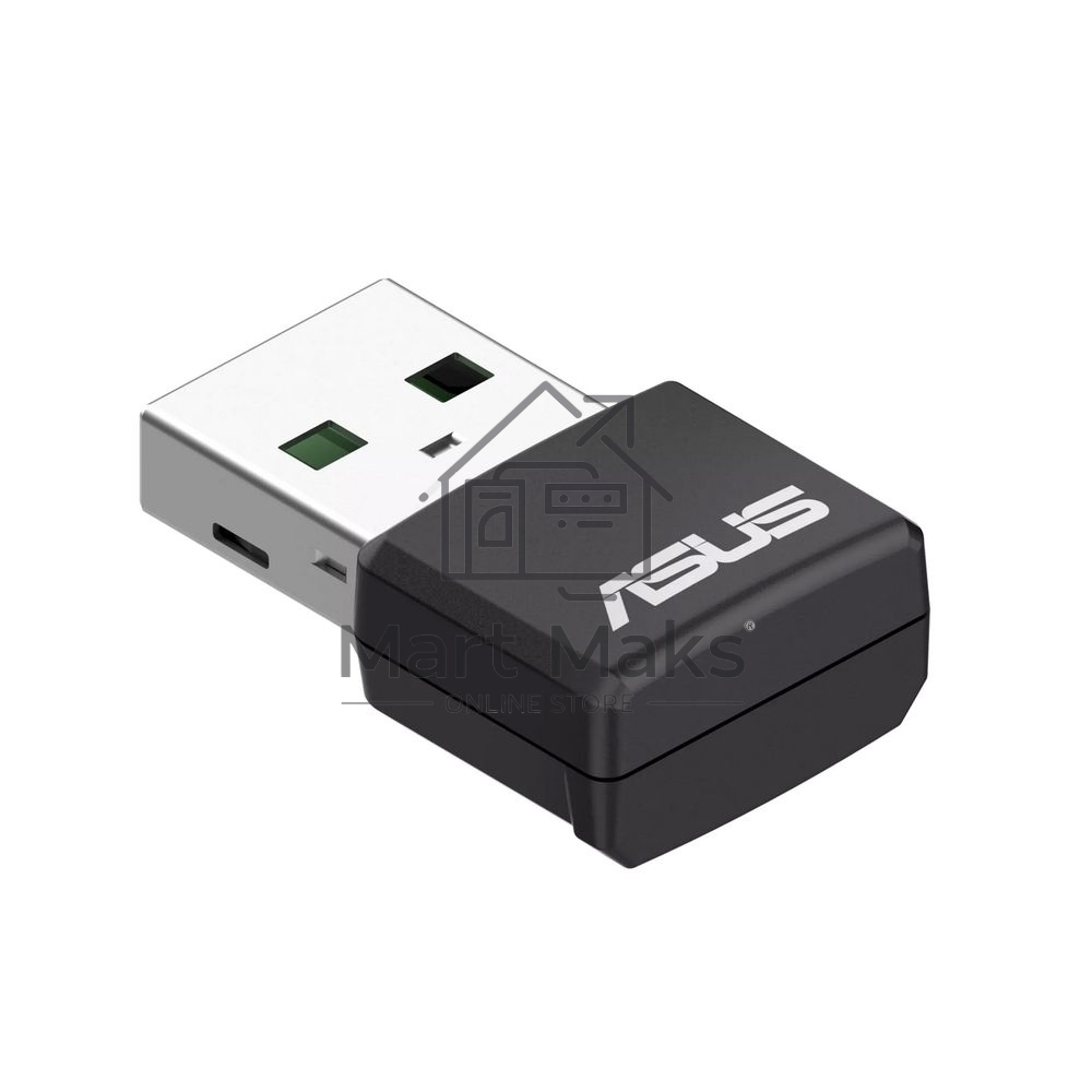 Роутер ASUS USB-AX55 NANO 90IG06X0-MO0B00 WI-FI 802.11ax/ac/a/g/n, 400 + 867 Mbps USB 3.0 Adapter + 2 антенны