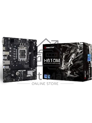 Материнская плата Biostar H610MHP 2.0, LGA 1700, Intel H610, 2xDDR4, 4xSATA, 1xM.2, 1xPCIe 4.0 x16, 1xPCIe x1, 1xHDMI, 1xVGA, 1x 1Gb LAN, 2xUSB-A 3.2 Gen 1, 4xUSB-A 2.0, 3x3.5 мм, 7.1, mATX