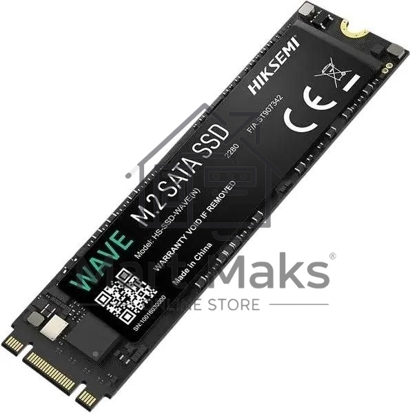 Твердотельный накопитель SSD M.2 HIKSEMI 512Gb <HS-SSD-WAVE(N) 512G> (SATA3, up to 560/500MBs, 3D NAND, 140TBW)