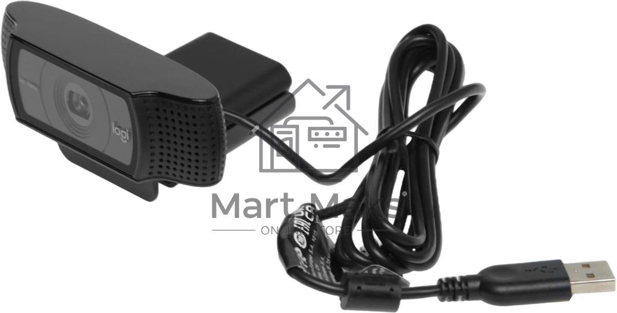 Веб-камера Logitech C920 HD Pro Webcam (Full HD 1080p/30fps, автофокус, угол обзора 78°, стереомикрофон, кабель 1.5м)