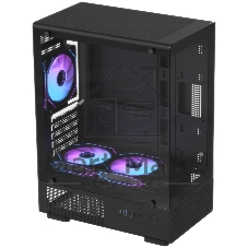 Корпус Formula Crystal Z1CM v2 черный без БП mATX 5x120мм 1xUSB3.0 audio bott PSU