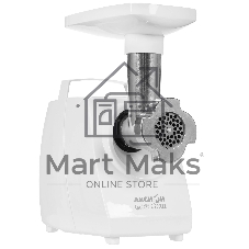 Мясорубка электрическая Аксион М33.04 белый, 1500 Вт, 1.7 кг/мин, реверс, защита от перегрузки, насадки - 5