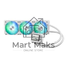 Жидкостная система охлаждения ASUS MAX GAMING LC 360 ARGB LCD WHT белый, алюминий/медь, 2500 об/мин, 35.5 дБ, 4 pin