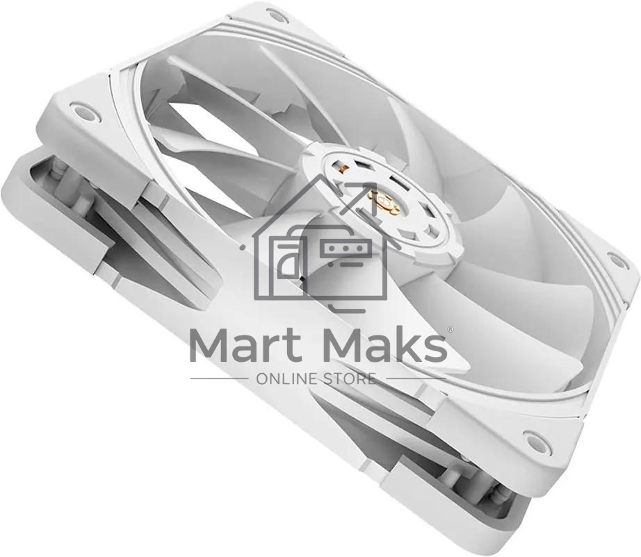 Вентилятор для корпуса PCCooler P120 PRO белый, 120 мм, 1850 об/мин, 33.8 дБ, 4 pin