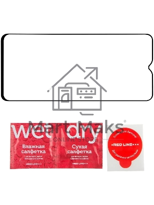 Защитное стекло для экрана Redline прозрачный для Honor X6 1шт. (УТ000033538)