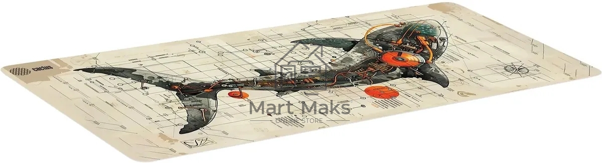 Коврик для мыши Cactus Shark 900x400x4мм (CS-MP-COR03XXL)