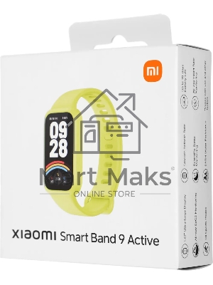 Фитнес-трекер Xiaomi Smart Band 9 Active TFT корп.:зеленый рем.:зеленый (BHR08L1GL)