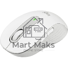 Мышь беспроводная Logitech Signature M650 белый, 4000 dpi, радиоканал, Bluetooth, USB, кнопки - 5