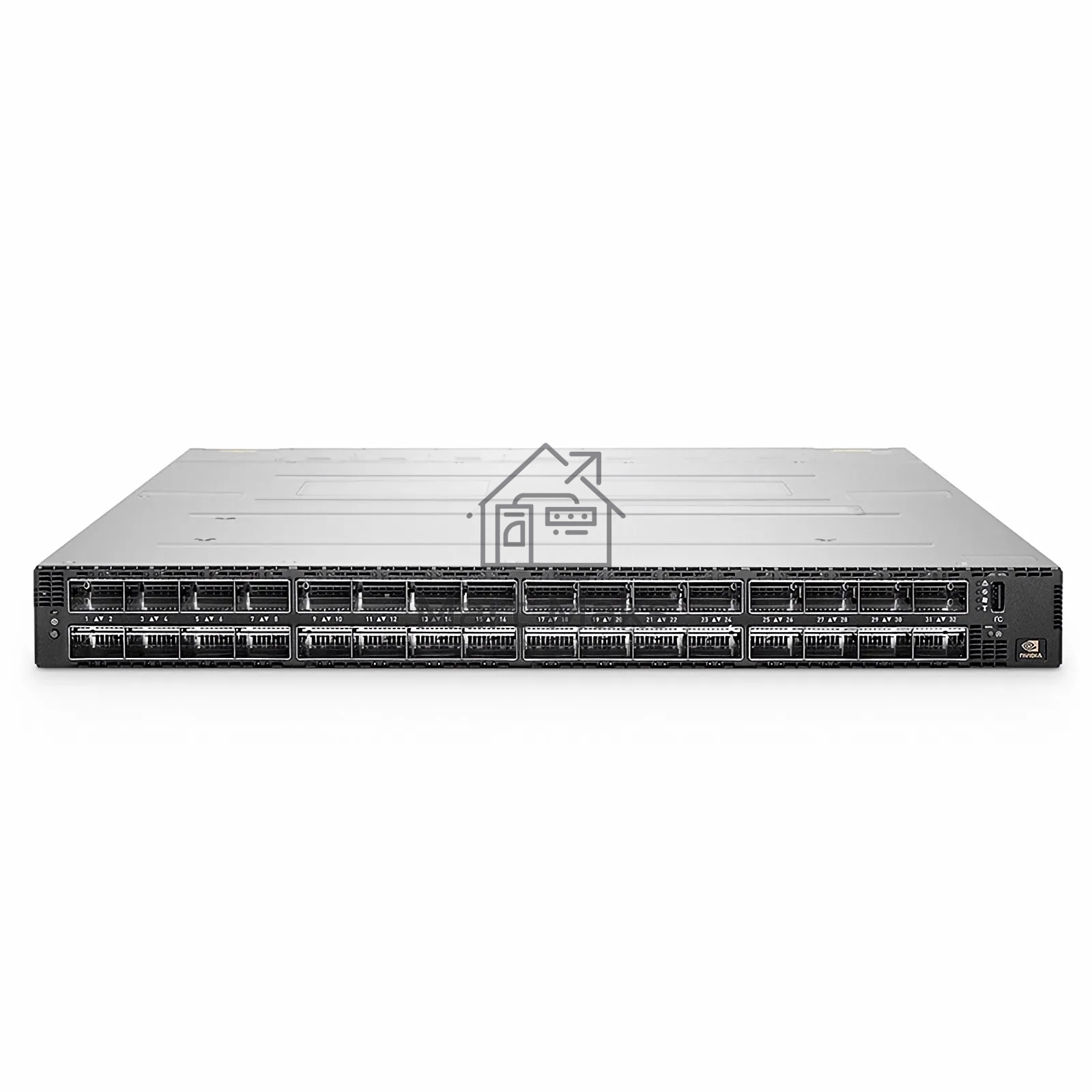 Коммутатор Mellanox MQM9790-NS2F, 64×400 Гбит/с (32×OSFP 2x400G), неуправляемый