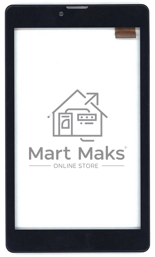 Сенсорное стекло (тачскрин) для Irbis TZ736, черное с рамкой