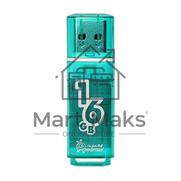 Флешка USB R/W R/W SmartBuy 16Gb SmartBuy Glossy series Green