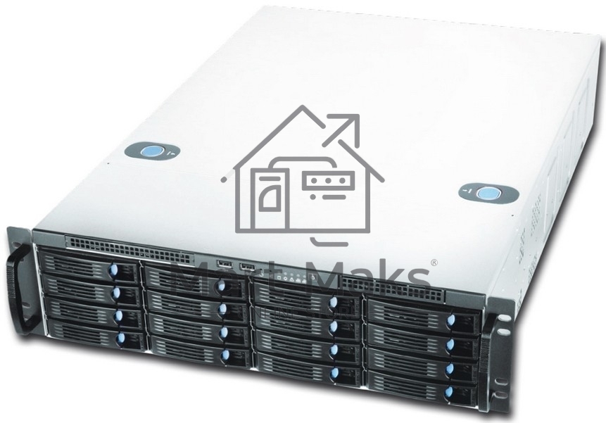 Компьютерный корпус Chenbro RM31616H09*14323 3U,16 HDD BAYS,12G MINI SAS HD EXPANDER PCB,USB3.0,W/RAIL+3.5