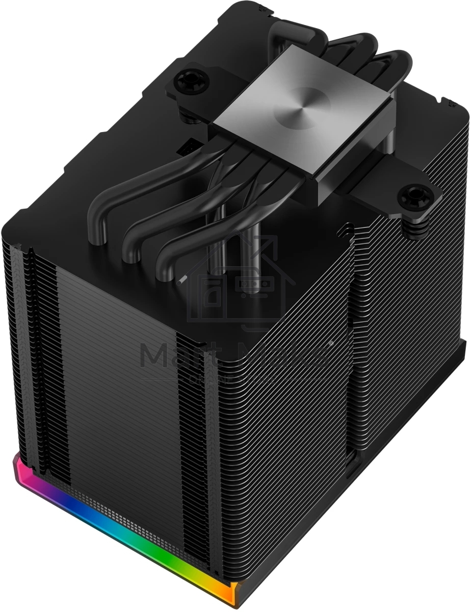 Кулер для процессора DEEPCOOL AK500 DIGITAL PRO черный, 120 мм, алюминий/медь, 1750 об/мин, 25 дБ, 4 pin, 162 мм