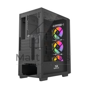 Компьютерный корпус Redragon Paktis3 ITX/Micro-ATX/ATX,3кул12см,черый