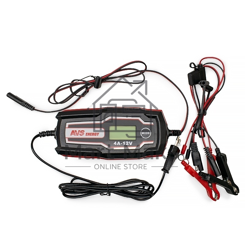 Зарядное устройство AVS BT-4S для автомобильного аккумулятора (4A, 51W) 12V (A07314S)