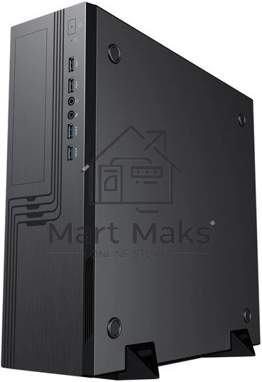 Компьютерный корпус Slim Case Powerman EL555 черный PM-300ATX 2хUSB 3.0+2хUSB 2.0,HD,Audio mATX, miniATX