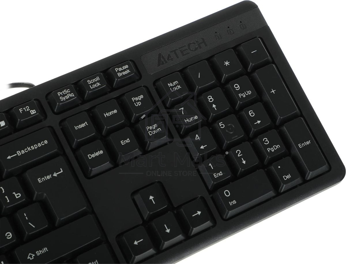 Комплект клавиатура + мышь A4Tech KK-3330S клав:черный мышь:черный USB